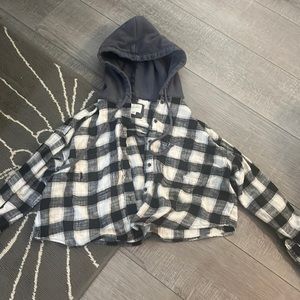 Distressed American Eagle Flannel